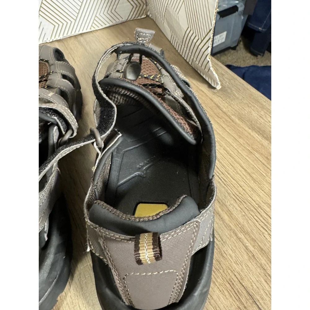 Teva‎ Mens Hiking Sandals Brown Gray Closed Toe ShocPad shoes size 11